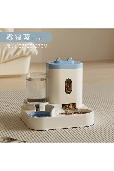 Choice 2L L Blue Automatic Feeder Dog Cat Food Bowl With Water Fountain Large...