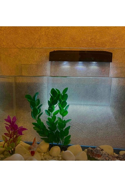 Salıncak Akvaryum Işığı Kablosuz Dekoratif Led Panel 15 Cm ( Piller Dahil )