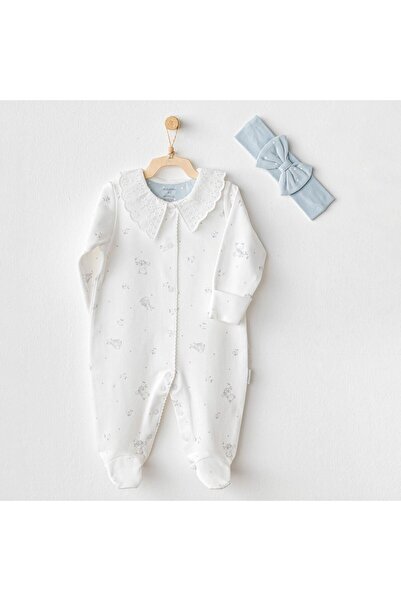 andywawa Ac25644 Cuddly Bunny Bear Jumpsuit Suit Ecru