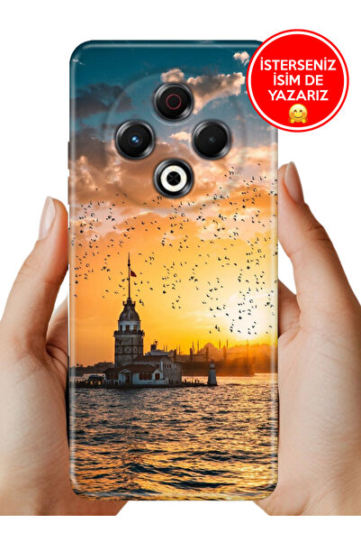 TECNO Spark 30 Kılıf Lüks Desenli Silikon Cover Case Gezegen