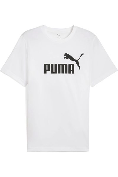 Puma Αρ. ΕΣΣ. 1 Logo Tee Ανδρικό μπλουζάκι Regular Fit με τύπωμα Λευκό T-Shirt 68253202