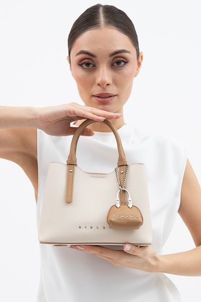Sisley Geantă de mână bej pentru femei SLY150