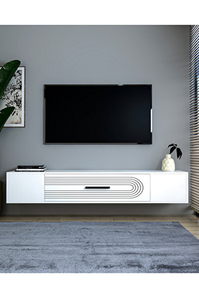 DEMONTE DECOR KODAKL3DD DUVARA MONTAJ TV SEHPASI BEYAZ-BEYAZ