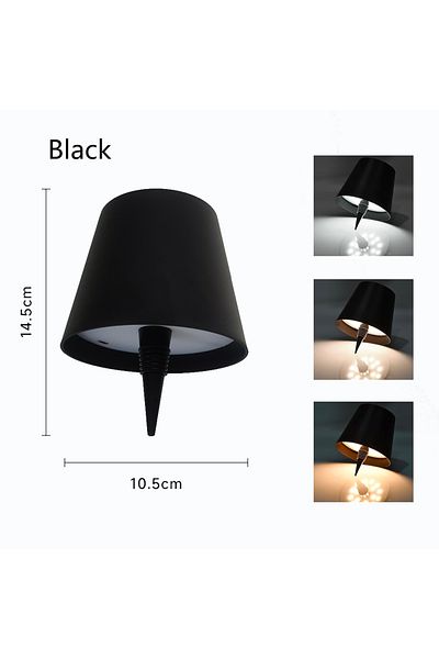 Choice 01black Led Rechargeable Wine Bottle Lamp Touch Control Of 3 Colors And Stepless Dimming Table Lam