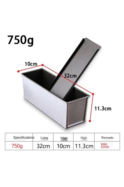 Choice 750 جرام 250 جرام/450 جرام/600 جرام/750 جرام/900 جرام/1000 جرام طلاء أسود غير لاصق من سبائك الألومنيوم صناديق الخبز المحمص رغيف الخبز