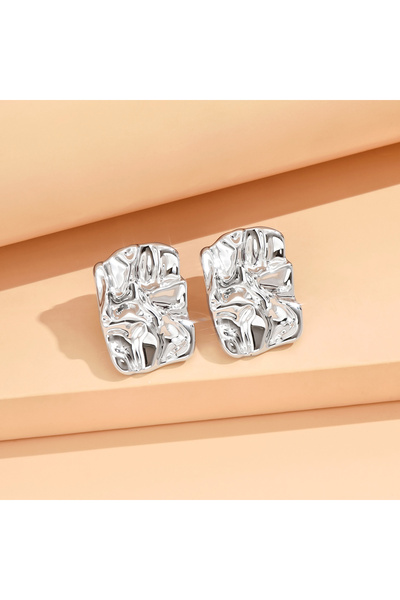 Choice sliver серьги Geometric Irregular Metallic Color Earrings for Women 20...