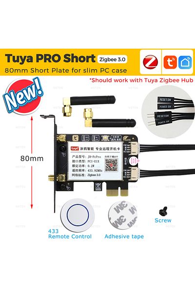 Choice مفتاح إعادة ضبط طاقة الكمبيوتر TuyaPRO القصير Zigbee Tuya eWeLink Wifi Zigbee وبطاقة USB PCIe للتحكم عن بعد