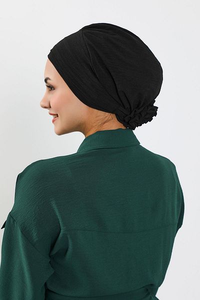 Aisha's Design غطاء رأس ايروبين بتفاصيل وردة، B-53A