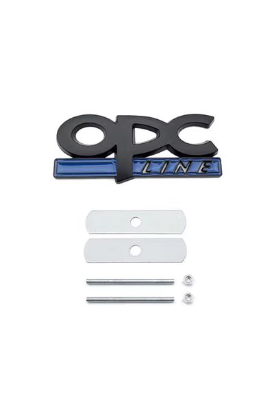 Choice شبكة أمامية سوداء زرقاء شعار OPC Line شارة ملصقات الذيل شعار لأوبل أسترا G H J K F Co