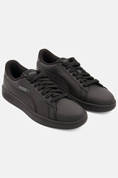 Puma حذاء رياضي برباط Smash V 2 L للأولاد من Kids Boy، أسود
