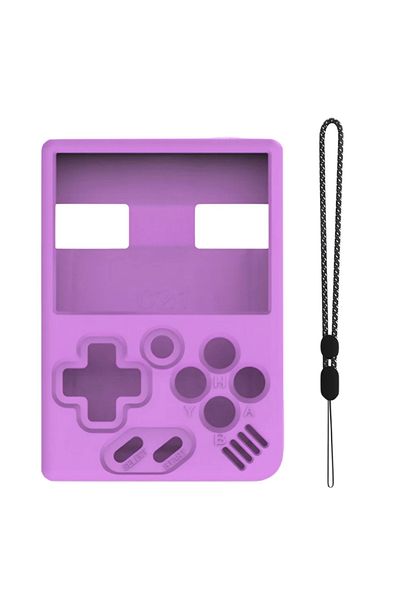 ALLOYSEED for MIYOO MINI Plus Purple Silicone Protection Skin for MIYOO Soft Case Cover Sleeve Anti-Scratch No