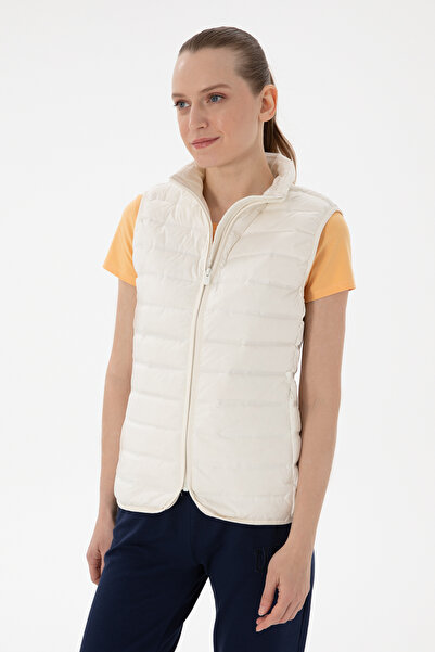U.S. Polo Assn. Kadın Krem Yelek 50299178-VR071