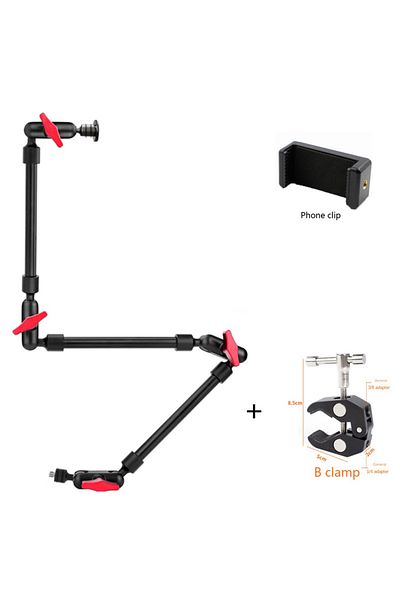 XMSJ CK001-3-YAZU-SJJ Camera Magic Arm with Super Clip Bracket for Smartphone Camcorder Action Camera Cla