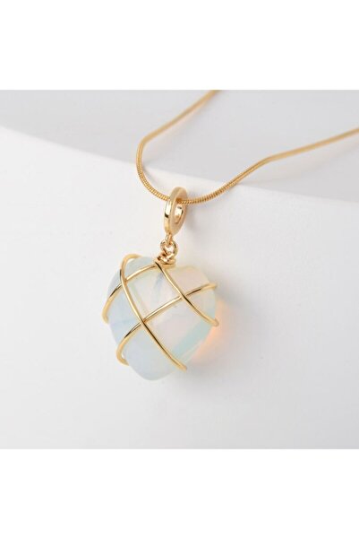 Choice قلادة على شكل قلب أميرة كرتونية أنيقة من الأوبال بطول 45 سم مع سلك معد...