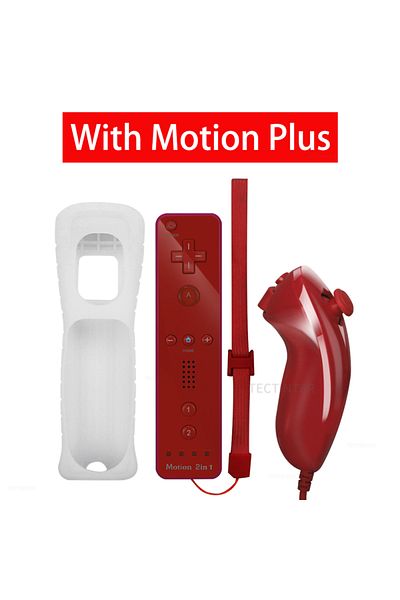 TECTINTER RR With MP 1 pair Remote Compatible Nintendo Wii Console Wireless Gamepad Controller Nunchuck Remote