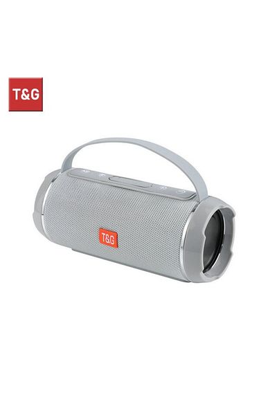 T&G Gray Bluetooth Speaker TG116c TWS Wireless Powerful Box Portable Outdoor Speakers Waterproof Subwoof