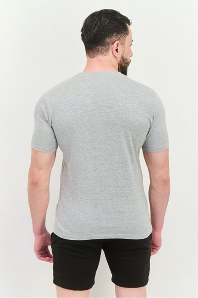 Lotto Men Sportswear Fit Short Sleeve Outdoor T-shirt, Grey