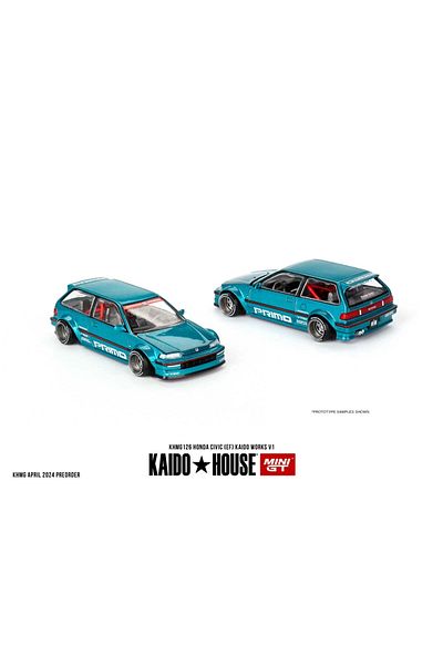 mini gt 1/64 Honda Civic (Ef) Kaido Works V1 Khmg126