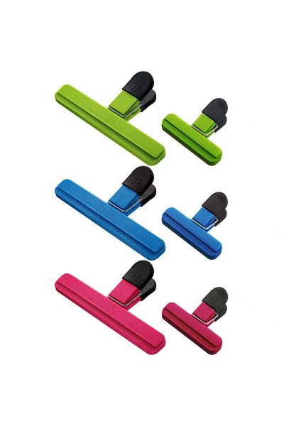 Choice 3 Sets Lmetjma Large Chip Bag Clips Plastic Assorted Sizes Food Bag Clips Tight Seal Grip Food Clips