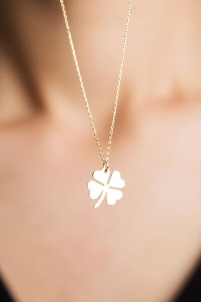 Papatya Silver 925 Ayar Gümüş Yonca Kolye