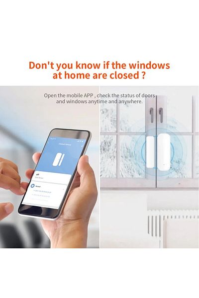 Choice ONENUO Tuya WiFi Door Window Sensor Smart Life Control WiFi Door Sensor Contact Sensor Magnetic S...