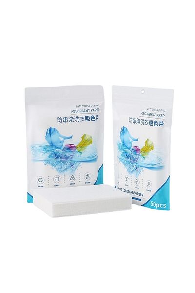 Choice 50 pieces in bags 50 PCS/Bag Laundry Tablets Laundry Paper Anti-Staining Clothes Sheets Anti-String