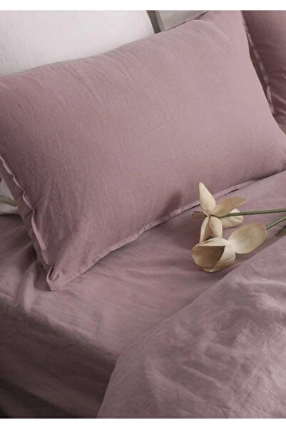 Sheri Home Düz Pamuklu 2’li Yastık Kılıfı Gülkurusu889334488