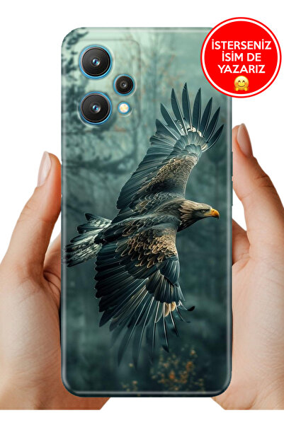 realme 9 Pro Kılıf Desenli Baskılı Kamera Korumalı Silikon Ürküten Kartal