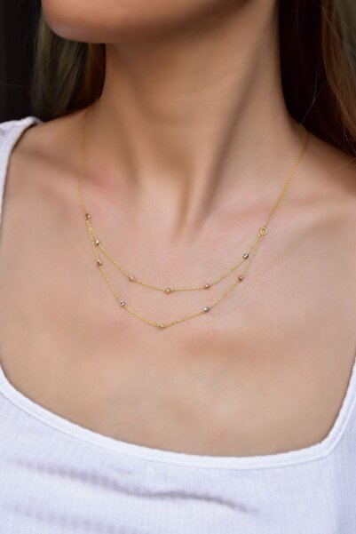 Papatya Silver 925 Ayar Gümüş Gold Kaplama Üç Renk Dorika Toplu Halkalı Çift ...