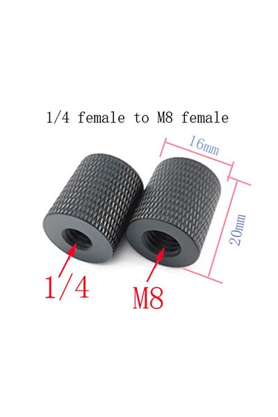 Choice 14 Mu To M8 Mu 1/4 To M4 M6 M8 M10 Female To Female Screw Mount Adapter For Camera Tripod Camera Pho