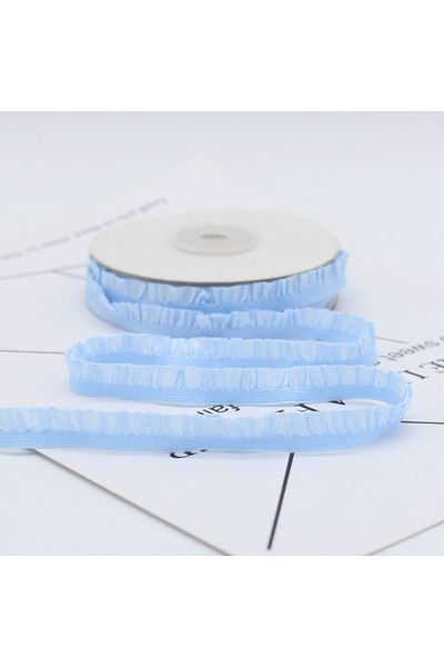 Choice 5yards 19 5yards 1cm Pleated Stretch Lace Trim Ribbon Ruffled Elastic Band Headdress Gift Box Bow De