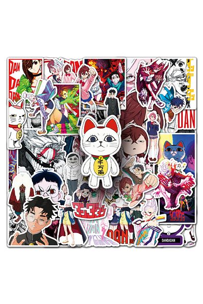 Choice 10pcs 10/30/50pcs Funny Anime Dandadan Stickers Graffiti Notebook Suitcase Bike Phone Skateboard Wat
