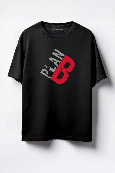 Merch&ice Plan B Štampano Unisex Oversize kroj T-shirt