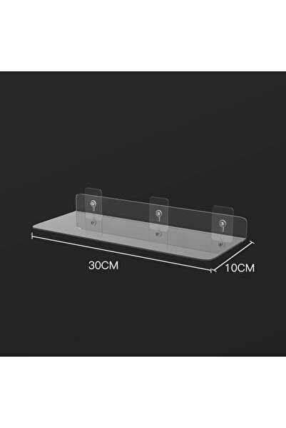 Choice رف تخزين من الأكريليك الشفاف السميك المثبت على الحائط مقاس 30 سم × 10 ...
