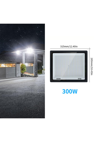 Choice كشاف LED أبيض دافئ بتيار متردد 220 فولت (175-265 فولت) 300 واط عالي ال...