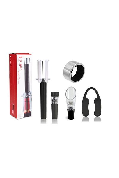 Choice Set 1 Air Pump Wine Bottle Opener Air Pressure Vacuum Wine Stopper Beer Lid Opener Corkscrew Corks O