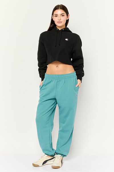 Champion Women Sportswear Fit Brand Logo Outdoor Sweatpants, Sage Green