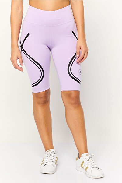 adidas شورت رياضي نسائي مناسب لركوب الدراجات من ستيلا مكارتني، لون لافندر