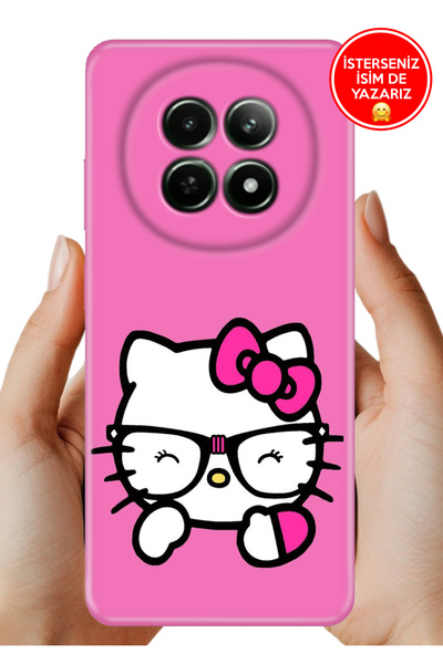 realme 12 4G (RMX3871) Kılıf Desenli Baskılı Kamera Korumalı Silikon KittyGo