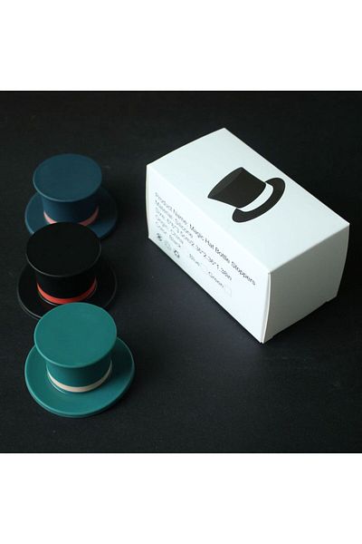 Choice 3 colors in box Magic Hat Wine Bottle Stopper Seal Cork Cover Silicone Wine Bottle Stopper Kitchen T