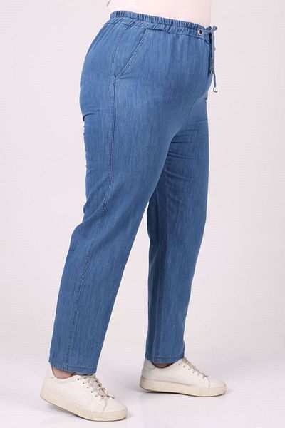 Eslina 29001 Large Size Skinny Jeans - Blue