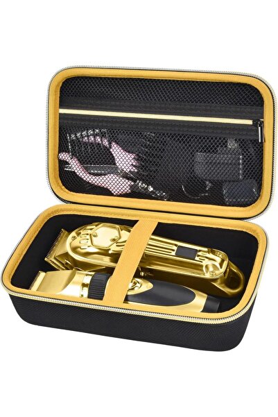 Choice حافظة بسحاب صفراء متوافقة مع ماكينة قص الشعر وماكينة الحلاقة ومنظم تخز...