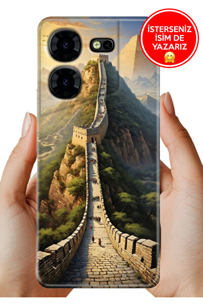TECNO Pova 5 Pro Kılıf Desenli Baskılı Kamera Korumalı Silikon Çin Seddinde