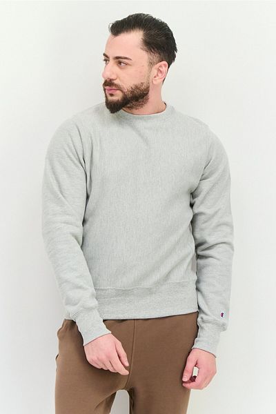 Champion Men Sportswear Fit Long Sleeve Outdoor Sweatshirts, Grey