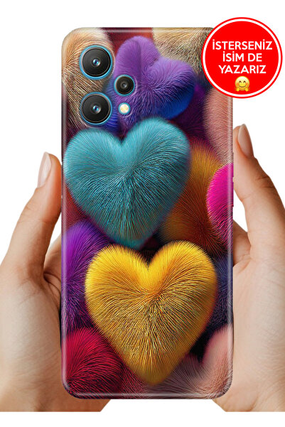 realme 9 Pro Kılıf Lüks Desenli Silikon Cover Case Fluffy