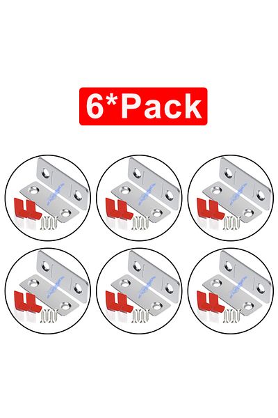 Choice 6 Pack Magnetic Cabinet Catches Ultra Thin Door Strong Magnets Stopper Invisible Adhesive Drawer Mag