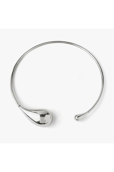 Choice Silver Peri'sbox 2024 New Statement Irregular Chunky Water Drop Open Choker Necklace For Women Girls