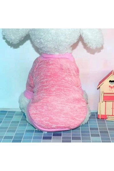 Choice M GJKPINK Dog Warm Clothes Spring Autumn Winter Cute Fashion Jacket Round Neck Sweater Pet Supplies