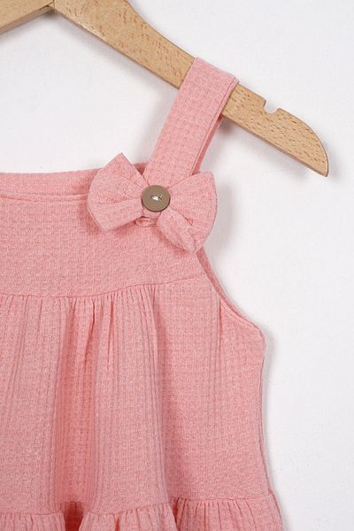zepkids Rochie de fetiță de culoare roz cu detaliu fundă