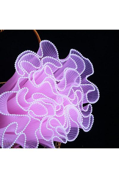 Choice Pink Pearl 28cmx4yard Flower Wrapping Paper Pearl Wave Yarn Flower Packaging Lace Mesh Florist Handm